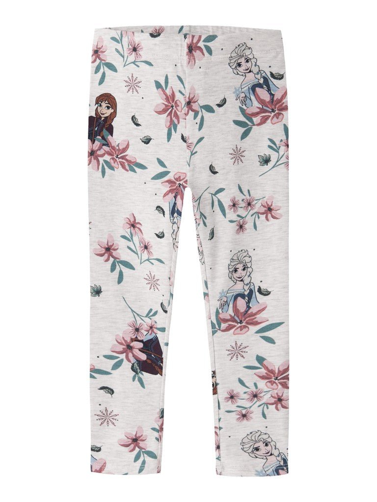 name it mini JALINDA FROZEN LEGGING - Peyote Melange | Torgunns Barneklær AS