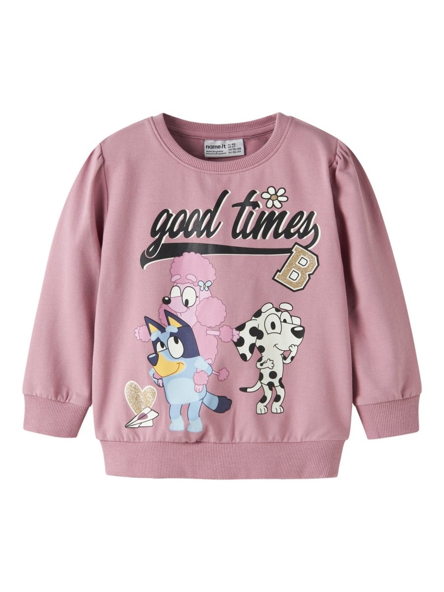 name it mini JONERA BLUEY SWEAT SKY - Lilas | Torgunns Barneklær AS