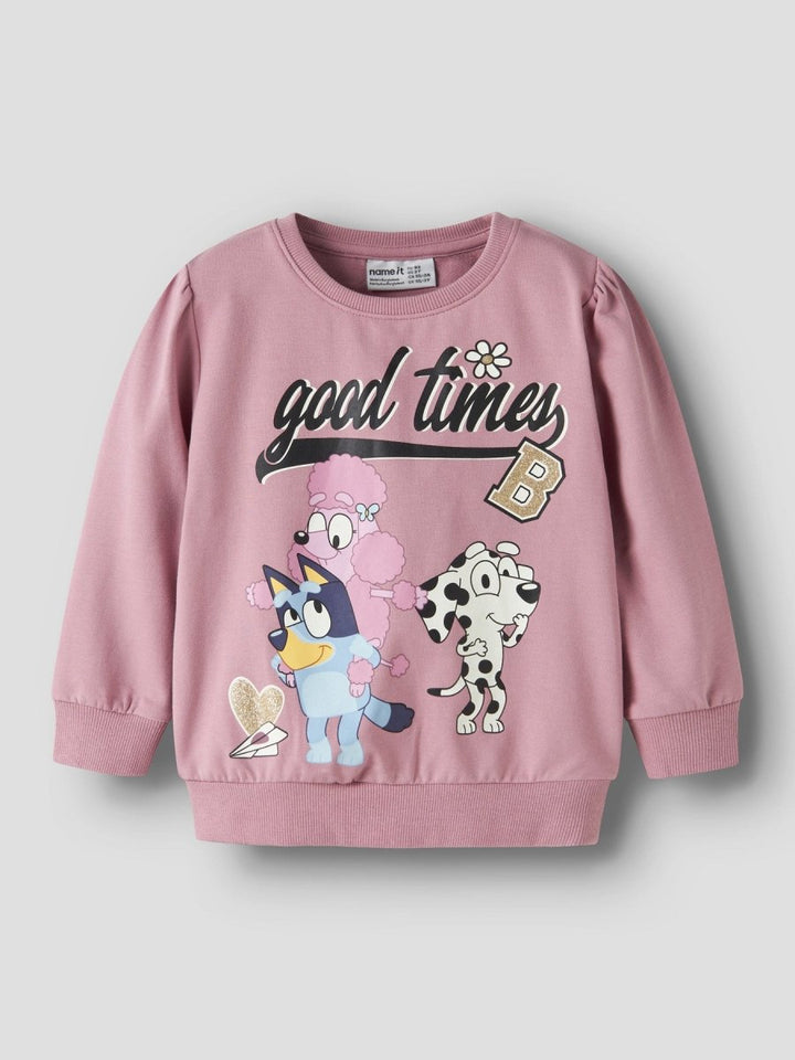 name it mini JONERA BLUEY SWEAT SKY - Lilas | Torgunns Barneklær AS