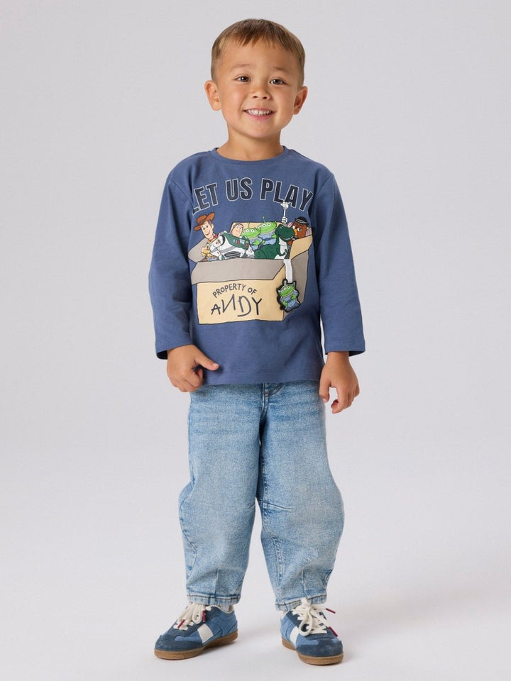 name it mini JOSBA TOY STORY LS TOP - Vintage Indigo | Torgunns Barneklær AS