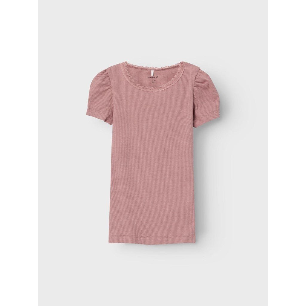 name it mini KAB SS TOP NOOS - Deauville Mauve | Torgunns Barneklær AS