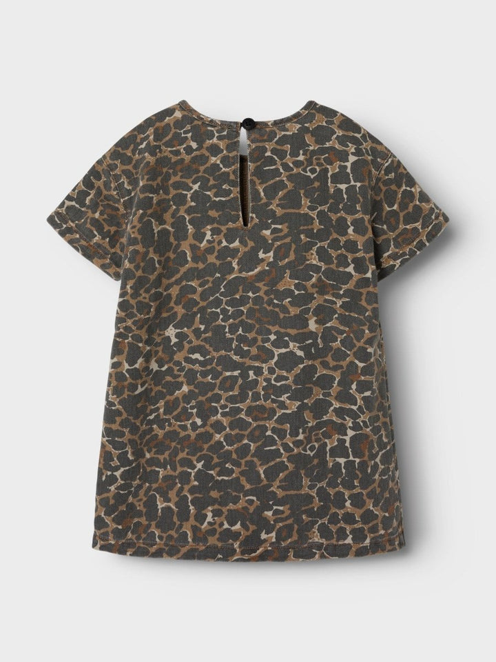 name it mini Leopardkjole - Affogat | Torgunns Barneklær AS