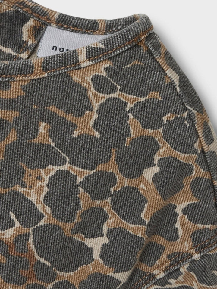 name it mini Leopardkjole - Affogat | Torgunns Barneklær AS