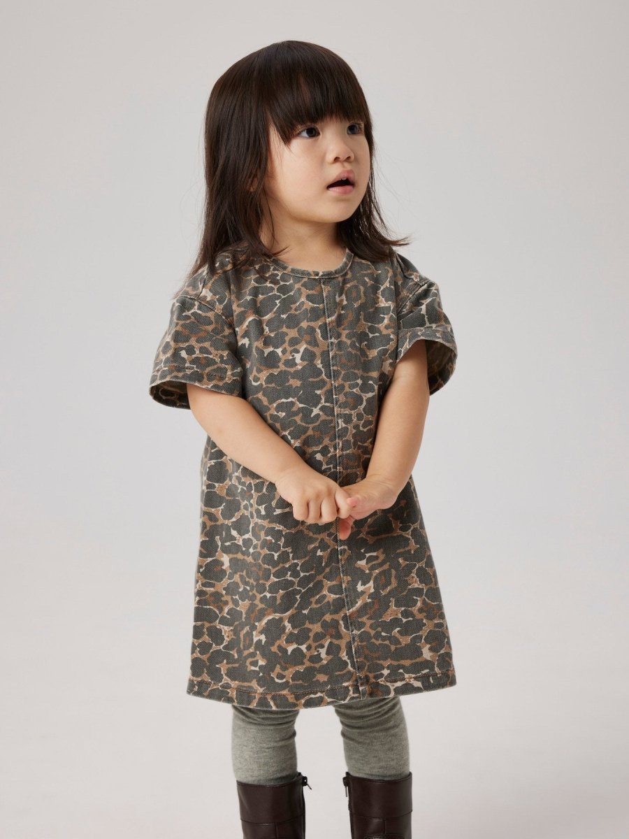 name it mini Leopardkjole - Affogat | Torgunns Barneklær AS