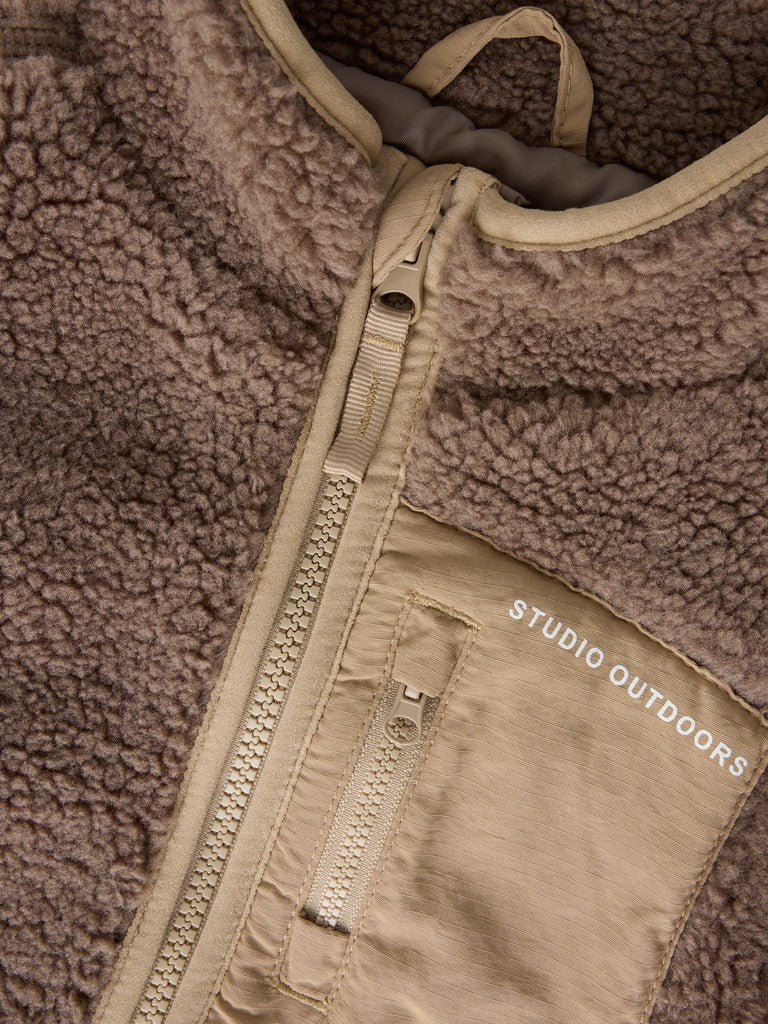 name it mini MATTIA SHERPA JACKET - Mountain Trail | Torgunns Barneklær AS