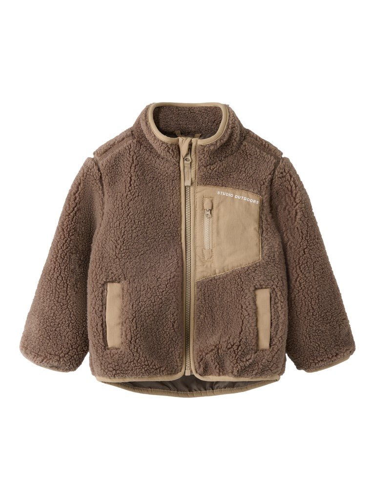 name it mini MATTIA SHERPA JACKET - Mountain Trail | Torgunns Barneklær AS
