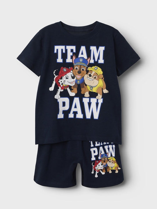 name it mini MAZE PAW PATROL SHORT SET - Dark Sapphire | Torgunns Barneklær AS