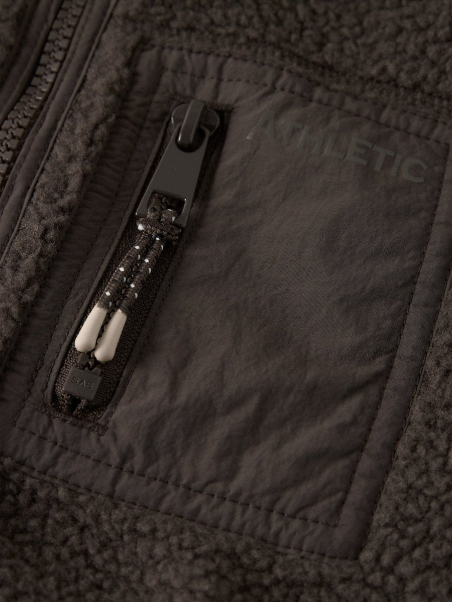 name it mini MILLER SHERPA JACKET - Chocolate Brown | Torgunns Barneklær AS