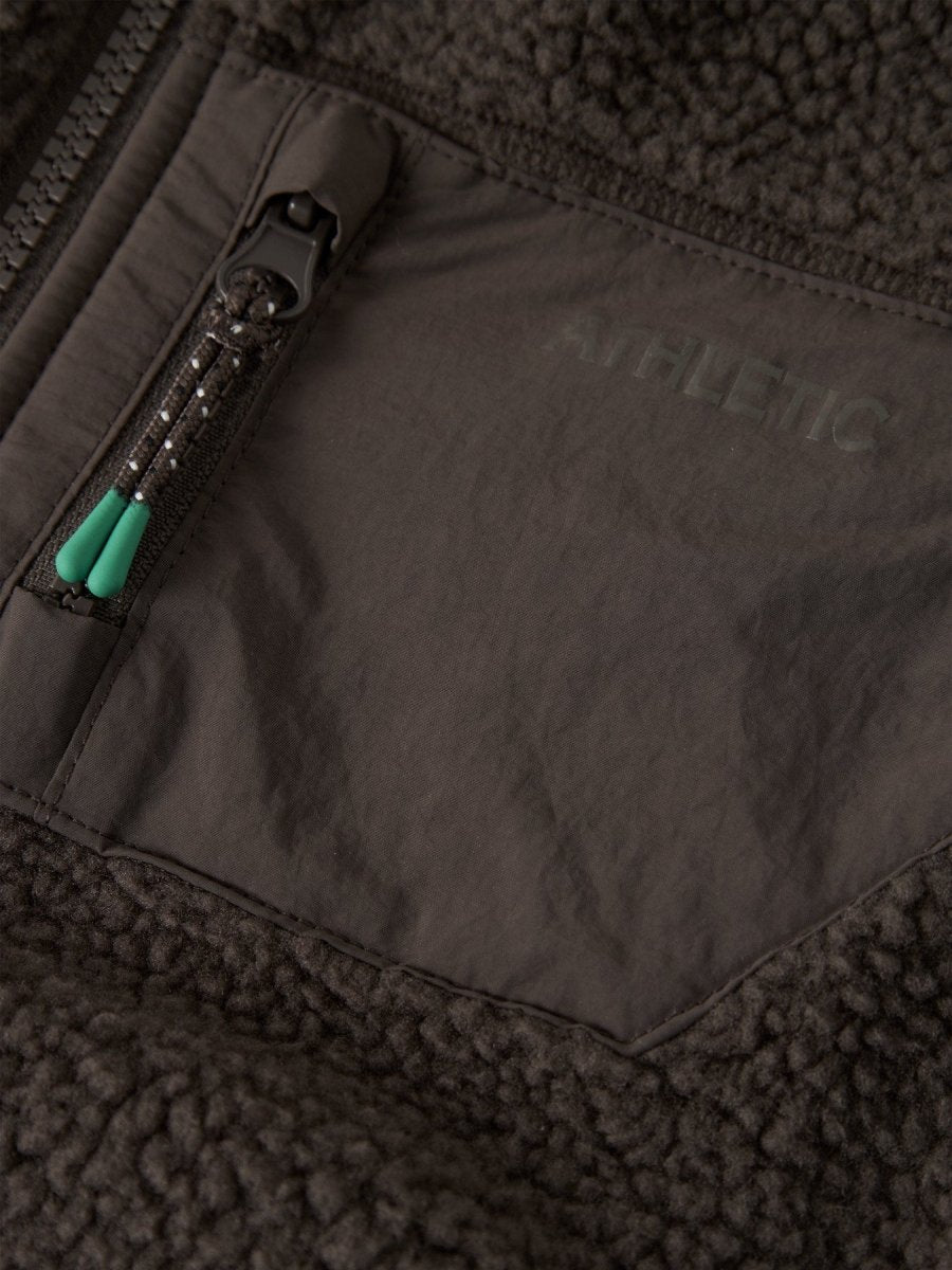 name it mini MILLER SHERPA VEST - Chocolate Brown | Torgunns Barneklær AS