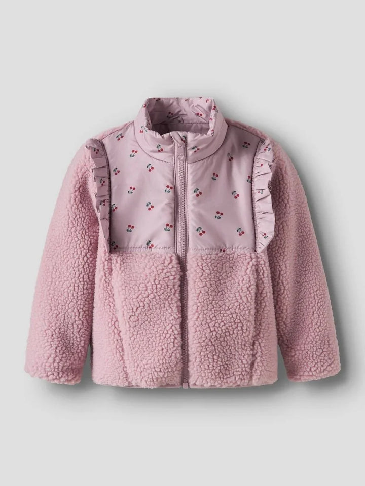 name it mini MINNA teddyjakke - Keepsake Lilac | Torgunns Barneklær AS