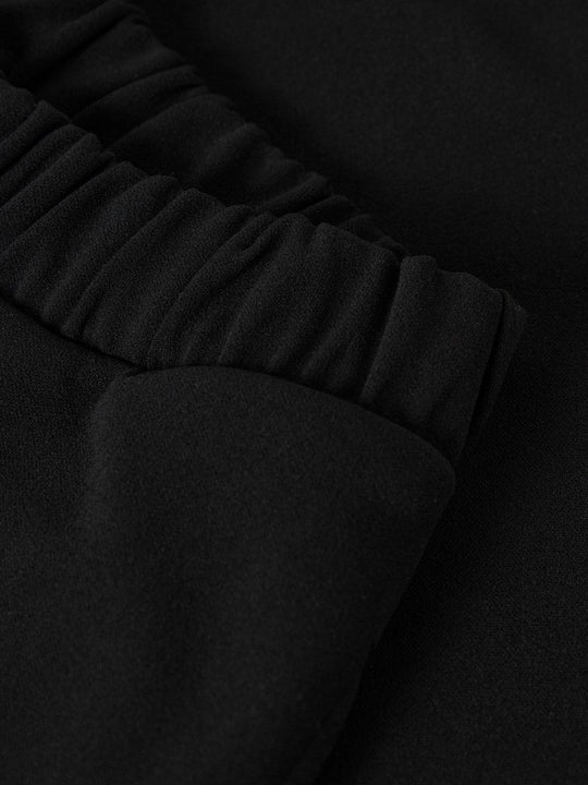 name it mini NALINNA WIDE PANT NOOS - Black | Torgunns Barneklær AS