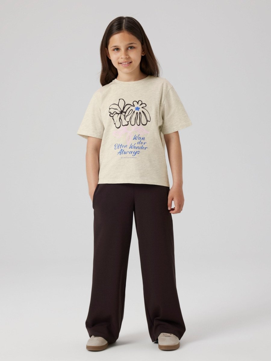 name it mini NALINNA WIDE PANT NOOS - Mole | Torgunns Barneklær AS