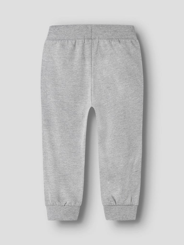 name it mini NILIUS SWEAT PANT - Grey Melange | Torgunns Barneklær AS