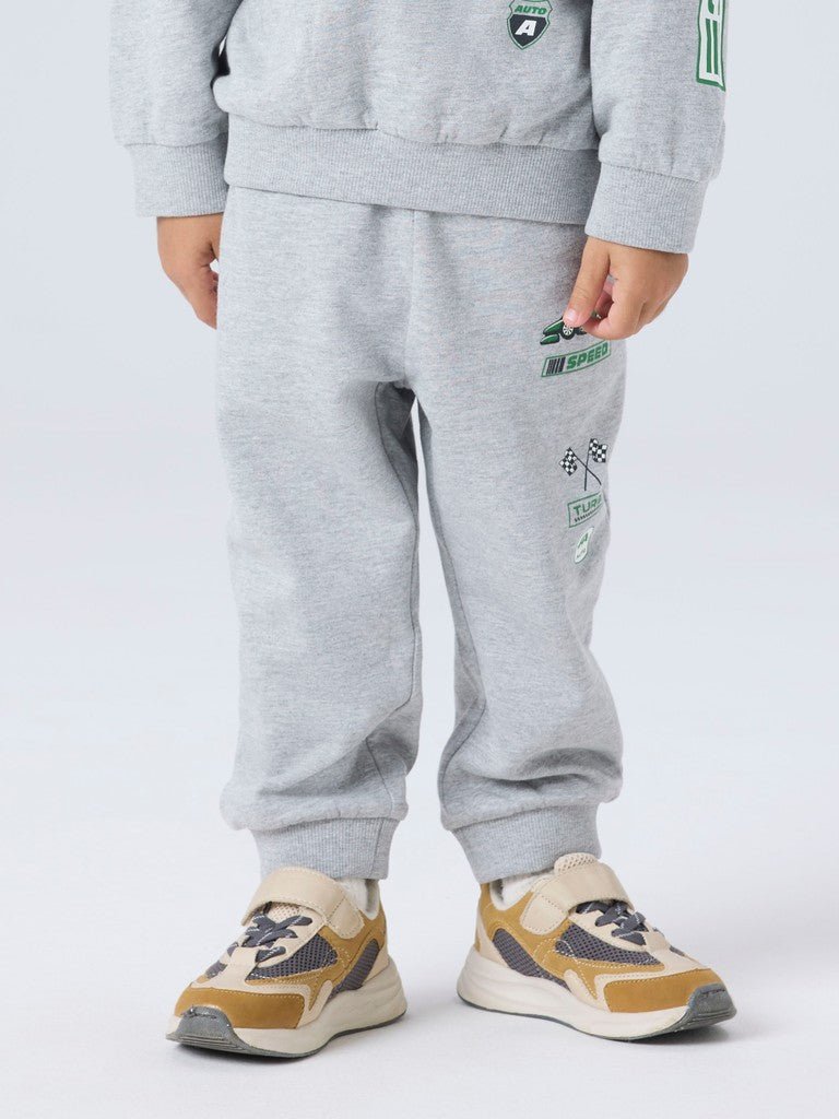 name it mini NILIUS SWEAT PANT - Grey Melange | Torgunns Barneklær AS