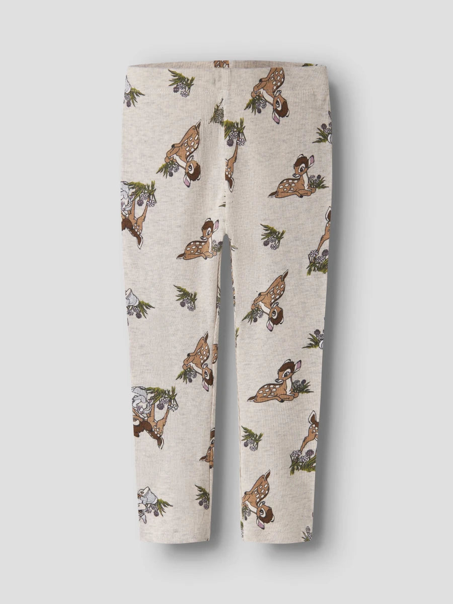 name it mini NONNA BAMBI leggings - Peyote Melange | Torgunns Barneklær AS
