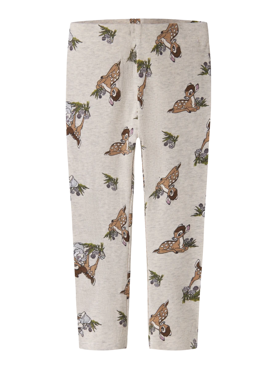 name it mini NONNA BAMBI leggings - Peyote Melange | Torgunns Barneklær AS