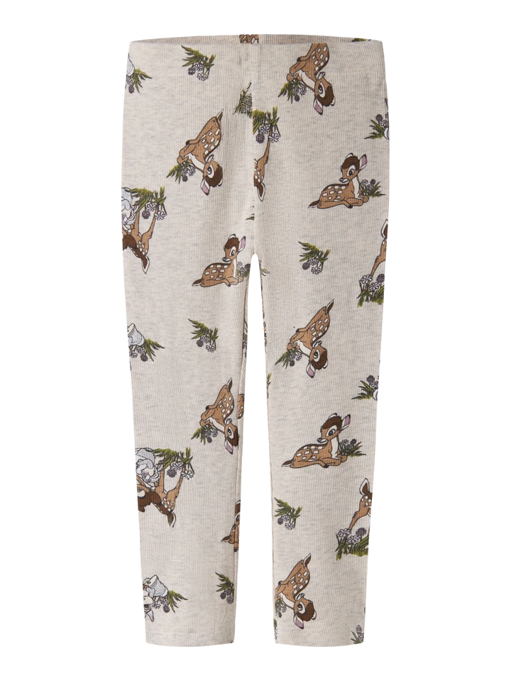name it mini NONNA BAMBI leggings - Peyote Melange | Torgunns Barneklær AS