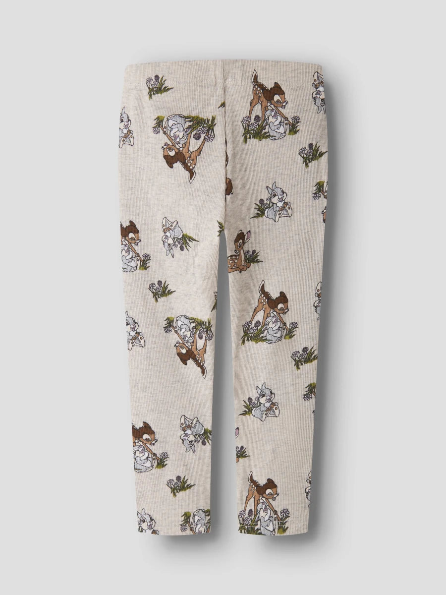 name it mini NONNA BAMBI leggings - Peyote Melange | Torgunns Barneklær AS