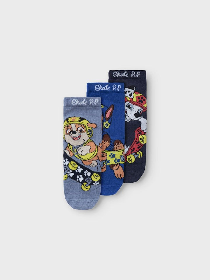 name it mini NORWIN Paw Patrol 3 pk Sokker - Flint Stone | Torgunns Barneklær AS