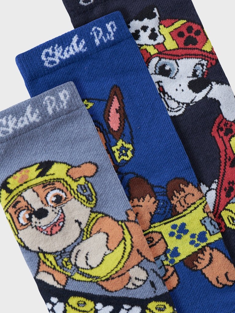 name it mini NORWIN Paw Patrol 3 pk Sokker - Flint Stone | Torgunns Barneklær AS