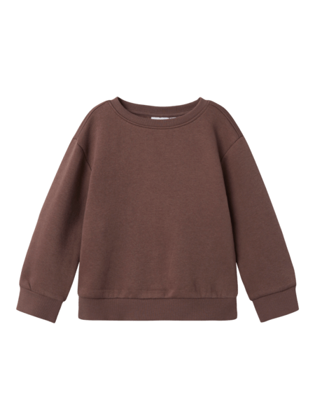 name it mini OANNE LS NREG SWEAT SET - Peppercorn | Torgunns Barneklær AS