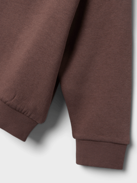 name it mini OANNE LS NREG SWEAT SET - Peppercorn | Torgunns Barneklær AS