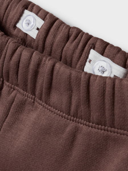 name it mini OANNE LS NREG SWEAT SET - Peppercorn | Torgunns Barneklær AS