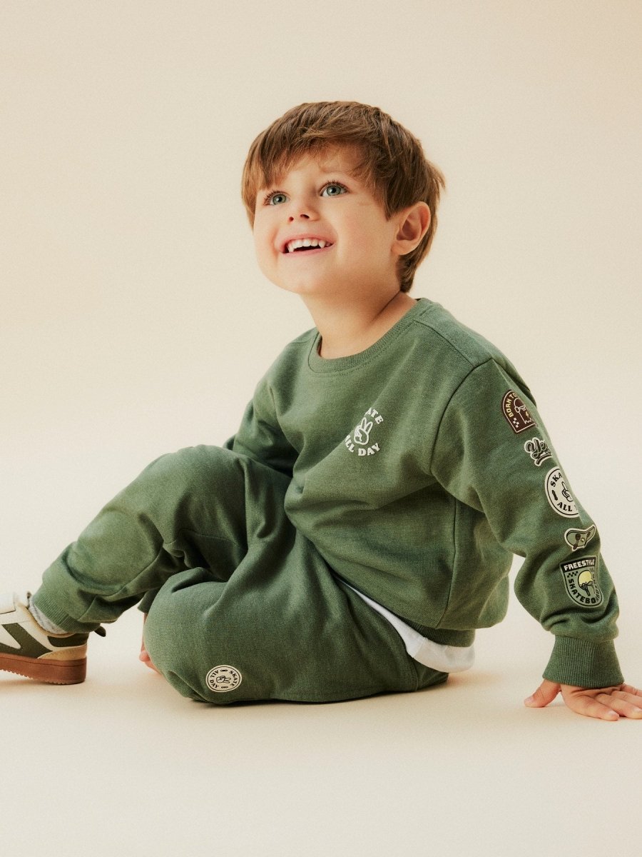 name it mini OLAF LS SWEAT - Laurel Wreath | Torgunns Barneklær AS