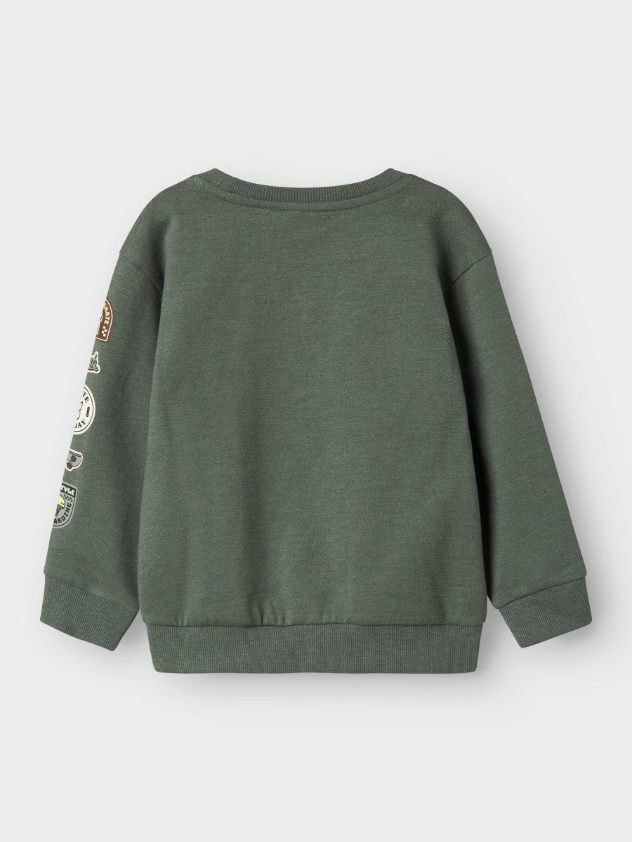 name it mini OLAF LS SWEAT - Laurel Wreath | Torgunns Barneklær AS