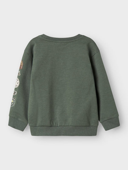 name it mini OLAF LS SWEAT - Laurel Wreath | Torgunns Barneklær AS