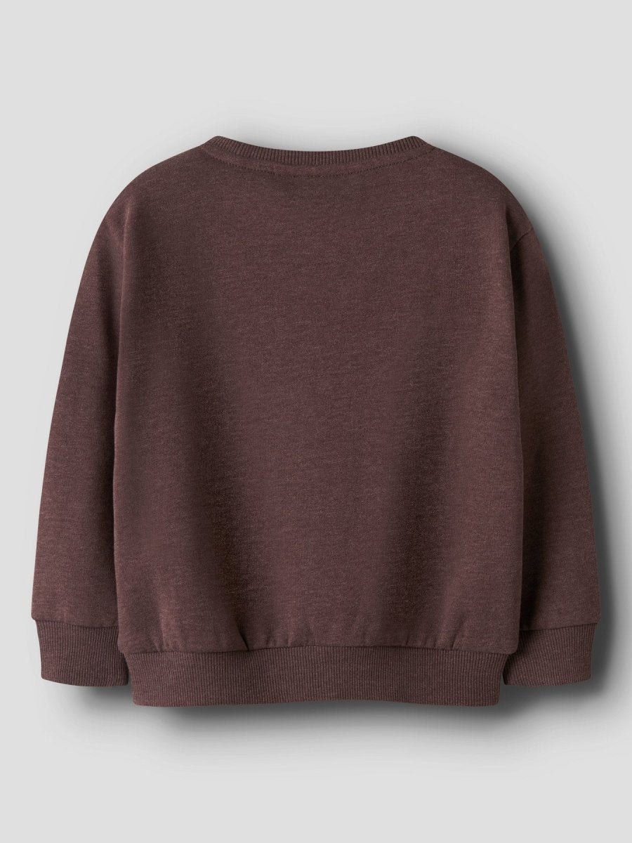name it mini OLAF LS SWEAT - Shaved Chocolate | Torgunns Barneklær AS