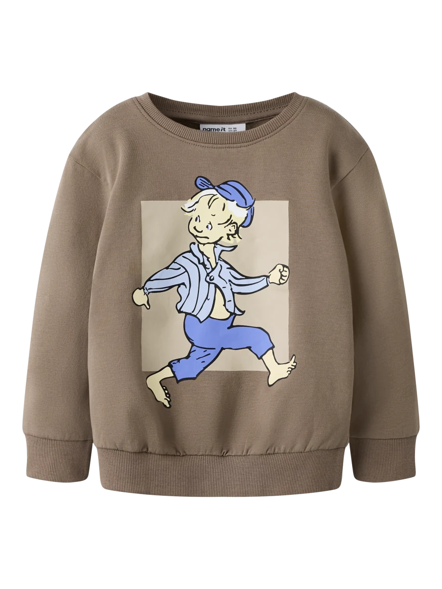 name it mini OLE EMIL Genser – Walnut | Torgunns Barneklær AS