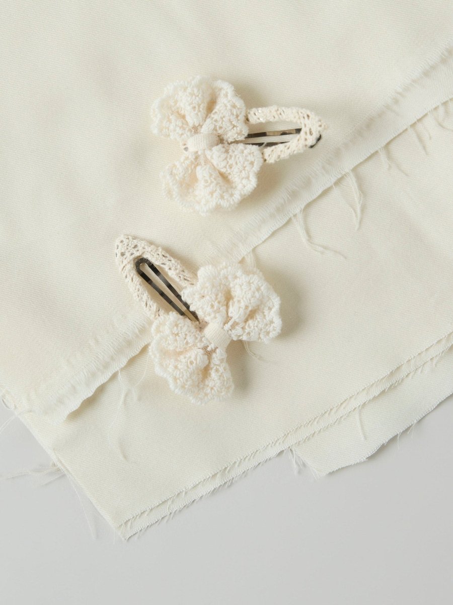 name it mini OLENA 2PK HAIRCLIP - Cloud Dancer | Torgunns Barneklær AS