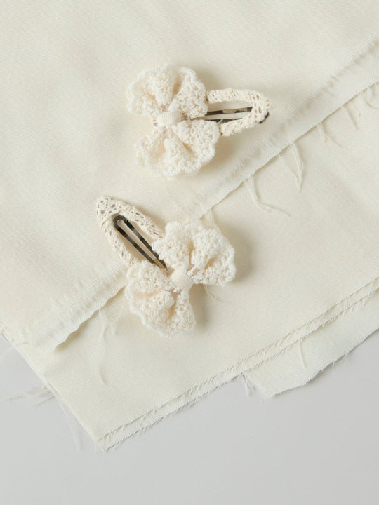name it mini OLENA 2PK HAIRCLIP - Cloud Dancer | Torgunns Barneklær AS