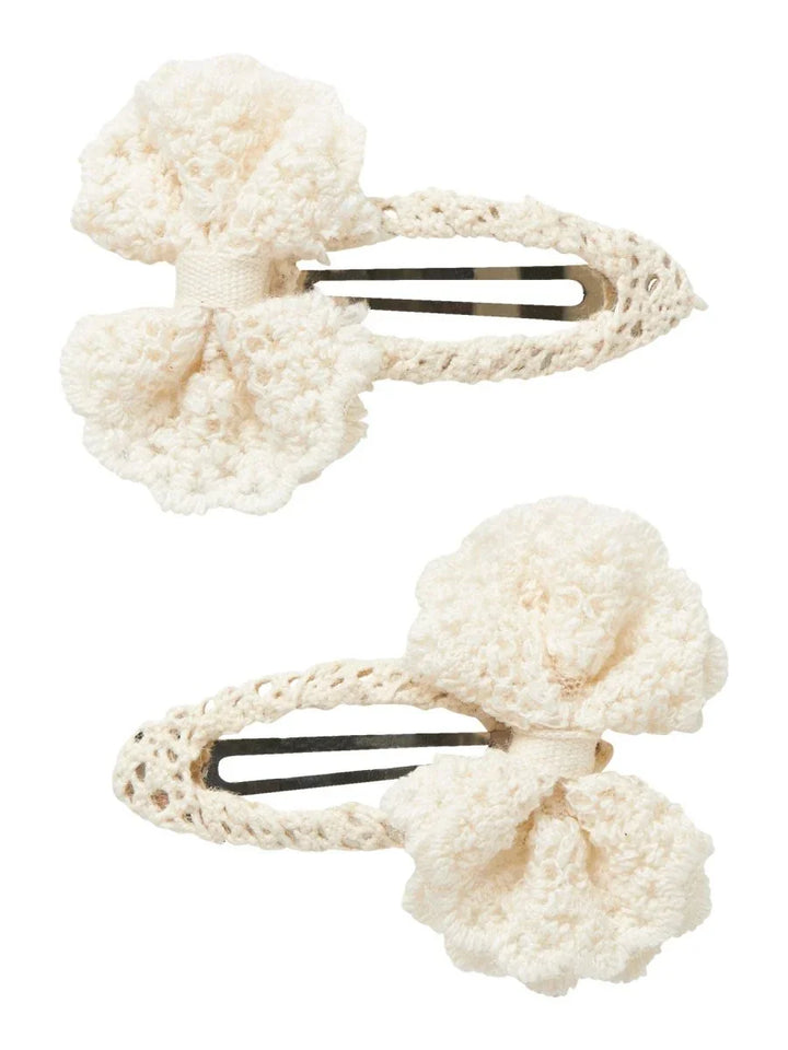 name it mini OLENA 2PK HAIRCLIP - Cloud Dancer | Torgunns Barneklær AS