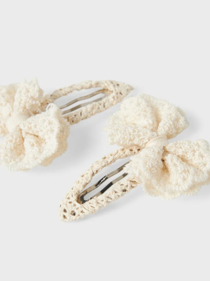 name it mini OLENA 2PK HAIRCLIP - Cloud Dancer | Torgunns Barneklær AS
