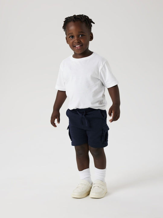 name it mini OLI SWEAT SHORTS NOOS - Dark Sapphire | Torgunns Barneklær AS