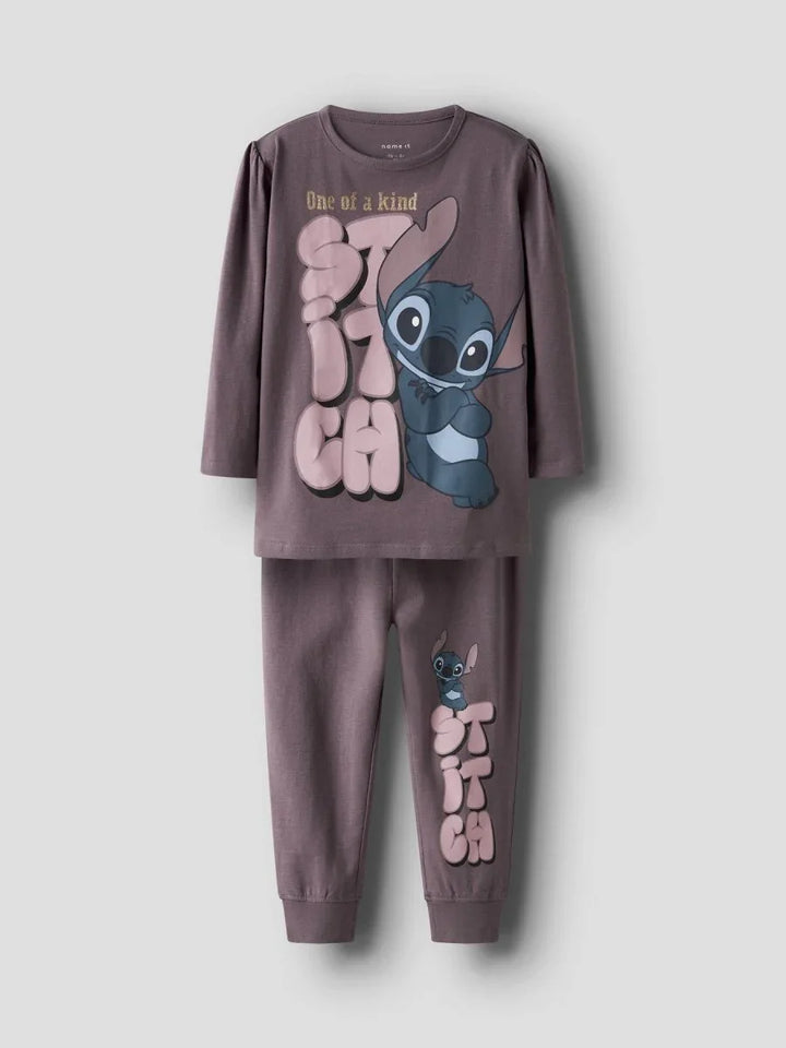 Stitch pyjamas for kids, soft cotton set with character print, ideal for toddlers and children