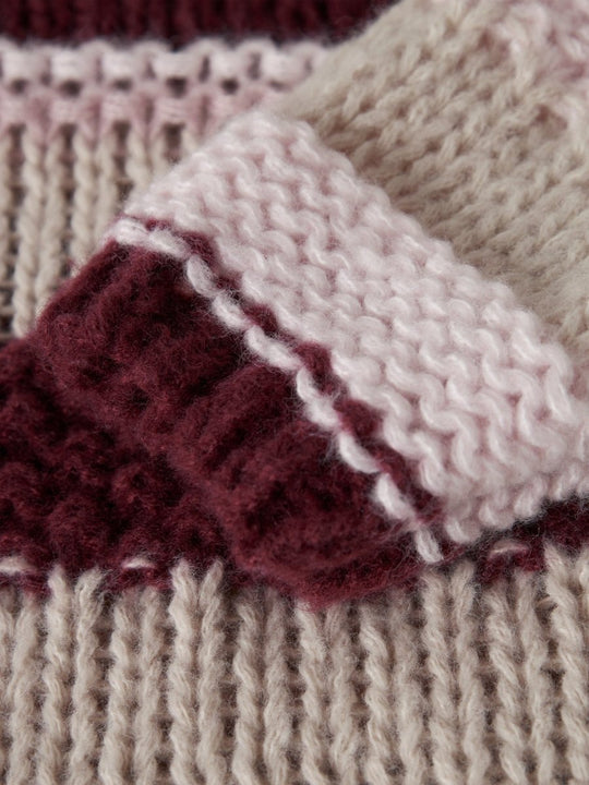 name it mini OLINE LS KNIT - Burgundy | Torgunns Barneklær AS