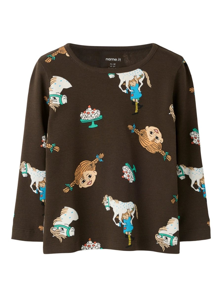 name it mini PIPPI LS TOP NOOS SKY - Delicioso | Torgunns Barneklær AS