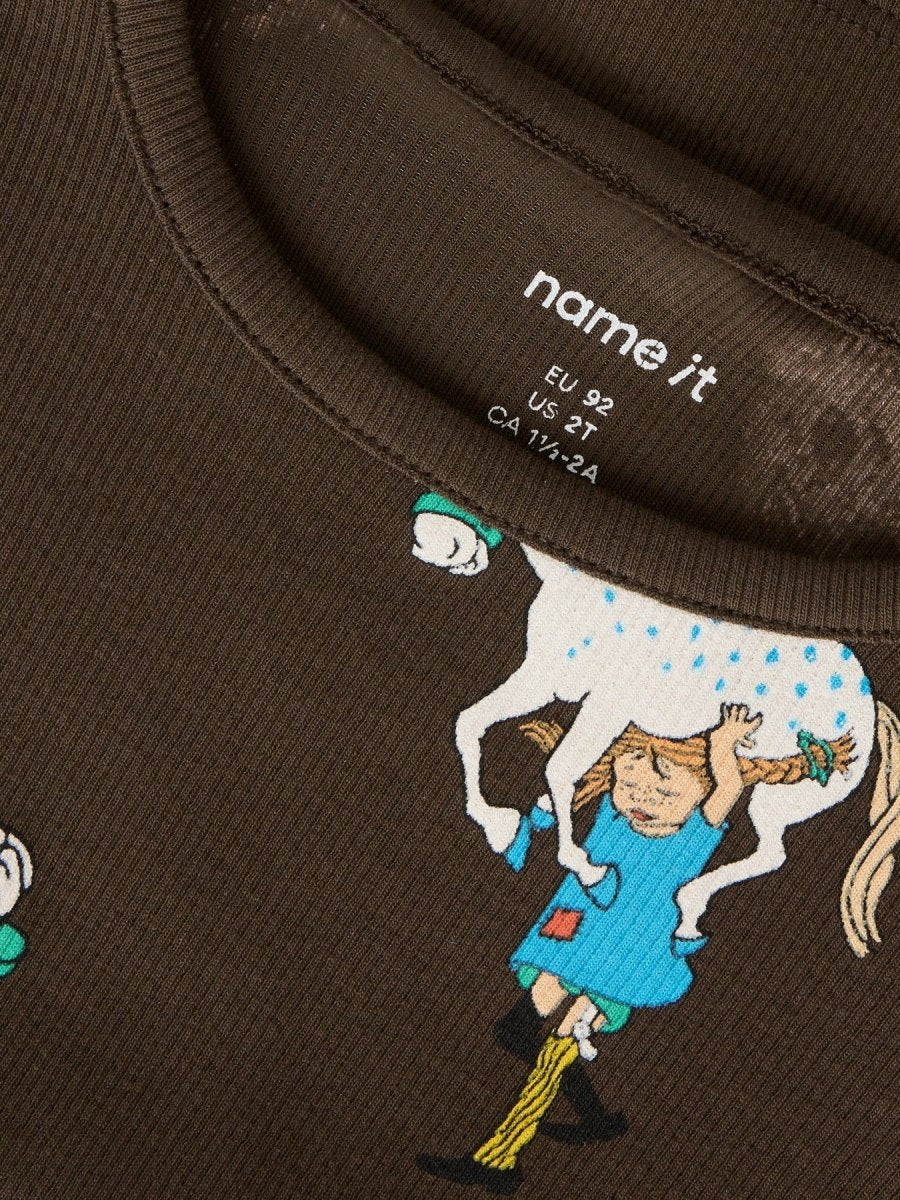 name it mini PIPPI LS TOP NOOS SKY - Delicioso | Torgunns Barneklær AS