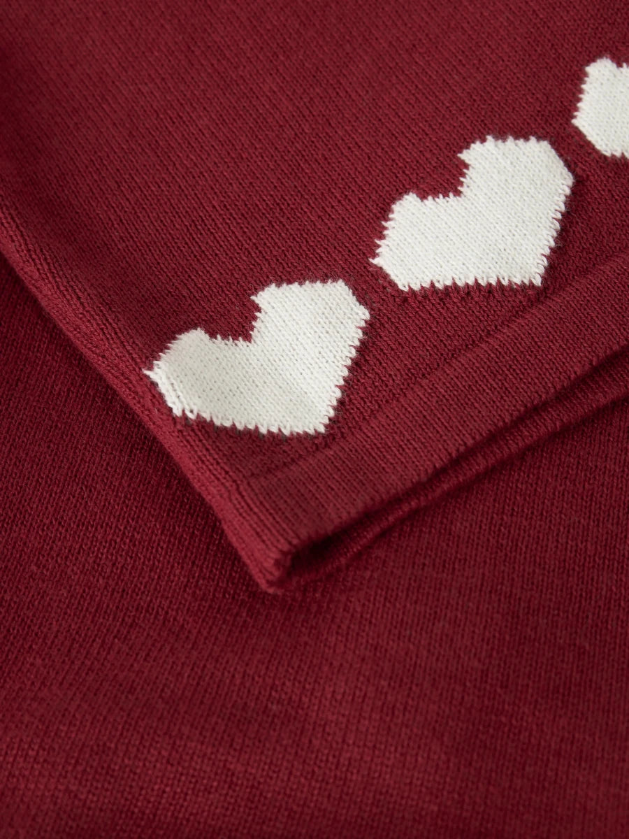 name it mini RALBOS strikkecardigan - Red Dahlia | Torgunns Barneklær AS