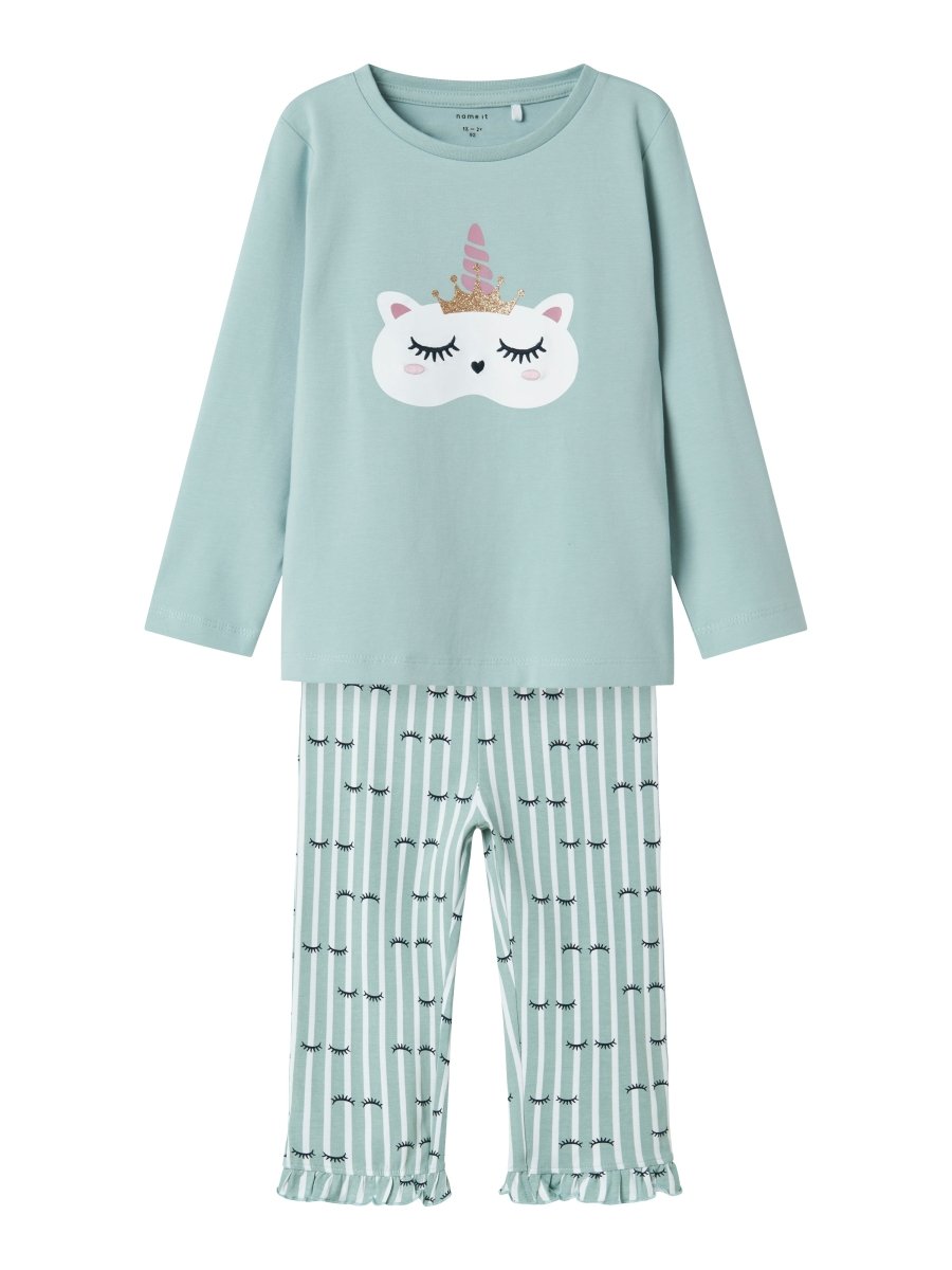 name it mini RANDA NIGHT SET - Gray Mist | Torgunns Barneklær AS