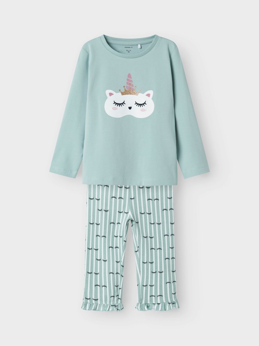 name it mini RANDA NIGHT SET - Gray Mist | Torgunns Barneklær AS