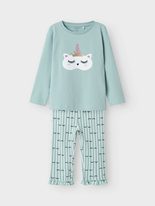 name it mini RANDA NIGHT SET - Gray Mist | Torgunns Barneklær AS