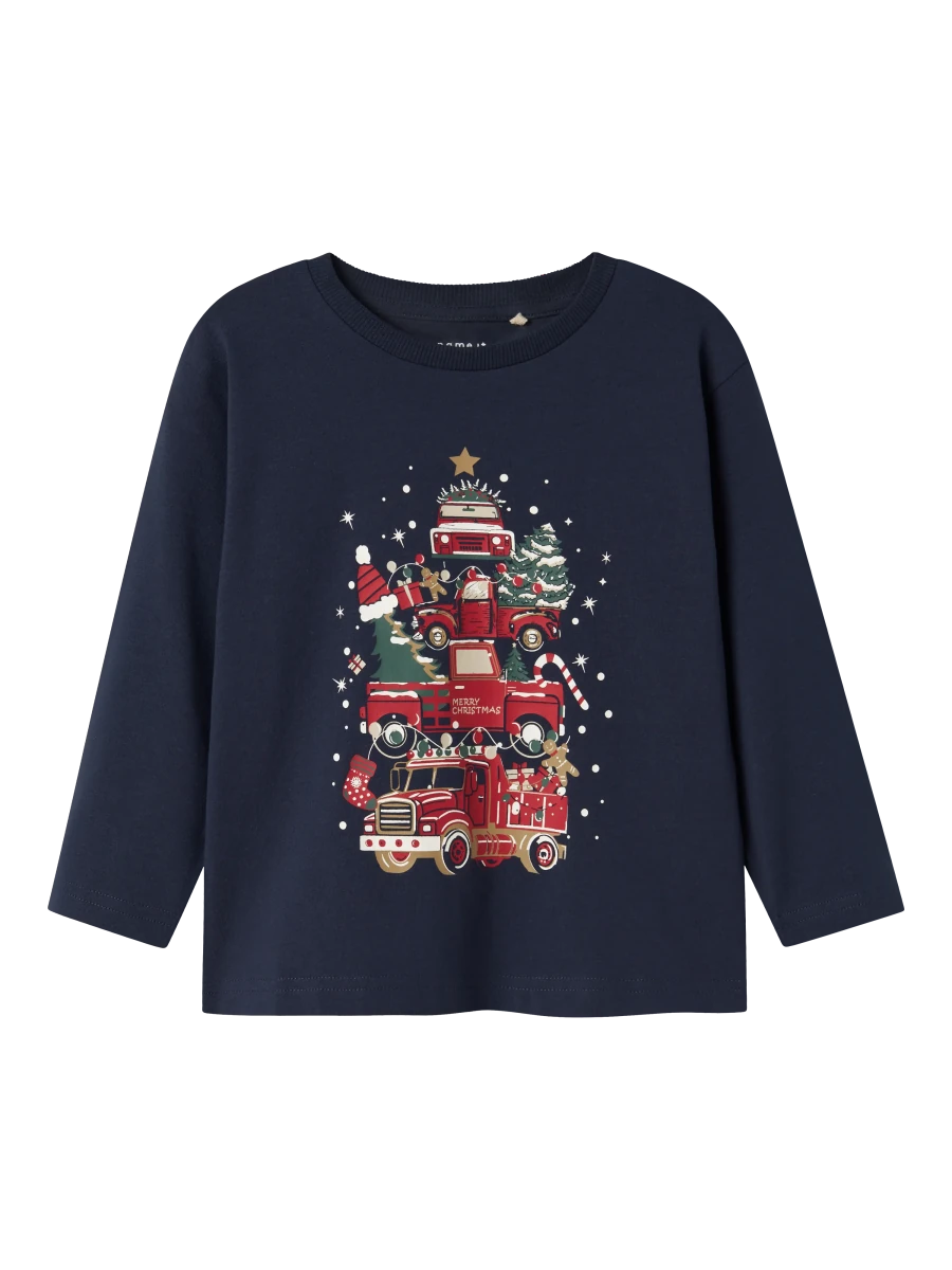 name it mini REJULLI julegenser - Navy Blazer | Torgunns Barneklær AS