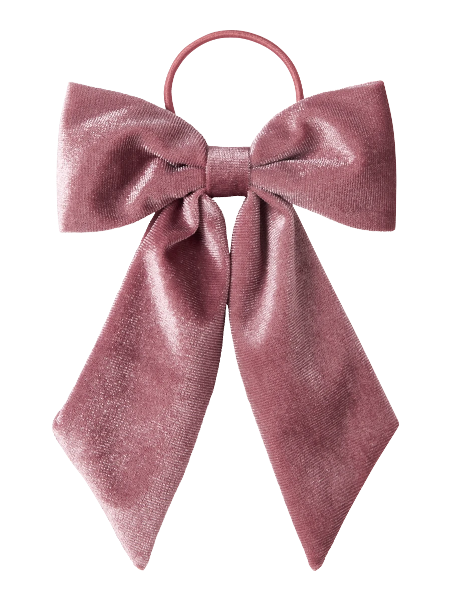 name it mini RELVET hårsløyfe - Mauve Shadows | Torgunns Barneklær AS