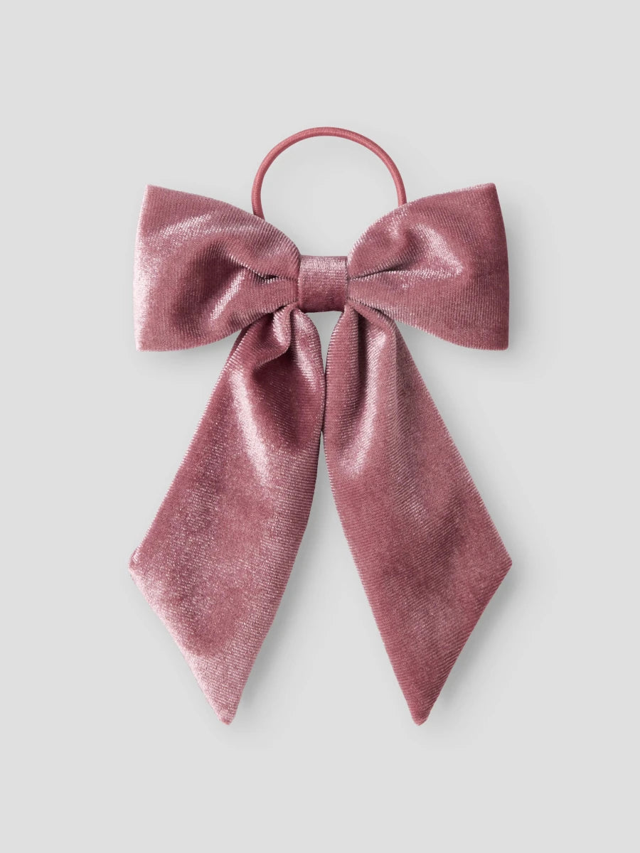 name it mini RELVET hårsløyfe - Mauve Shadows | Torgunns Barneklær AS