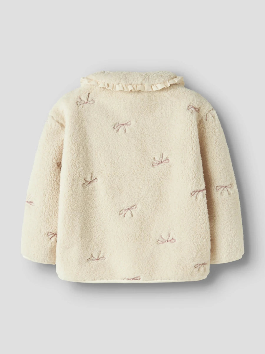 name it mini RISA teddycardigan - Birch | Torgunns Barneklær AS