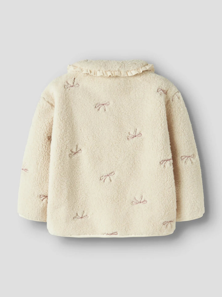name it mini RISA teddycardigan - Birch | Torgunns Barneklær AS